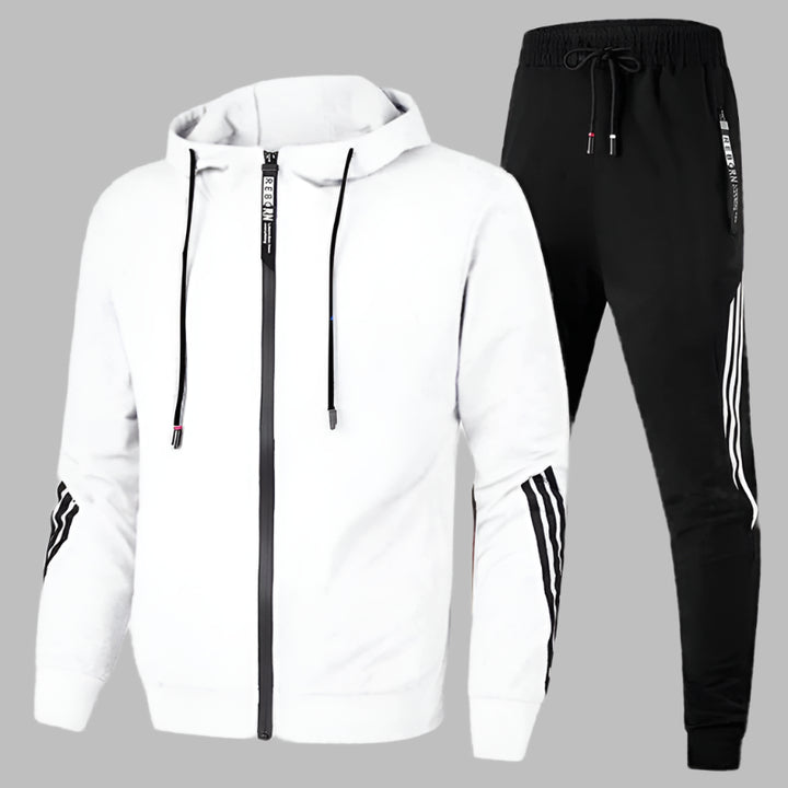 Tweedelige set met elastische taille en eenvoudige afwerking