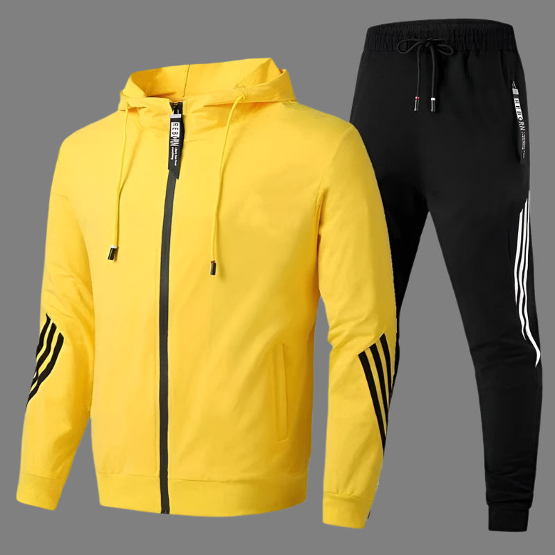 Tweedelige set met elastische taille en eenvoudige afwerking