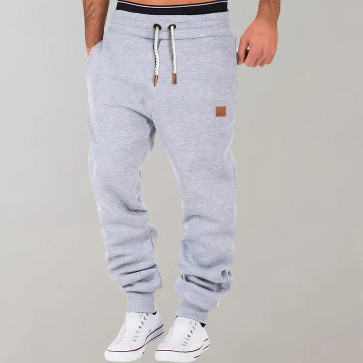 Mannen | Joggingbroek met elastische tailleband en rechte pijpen