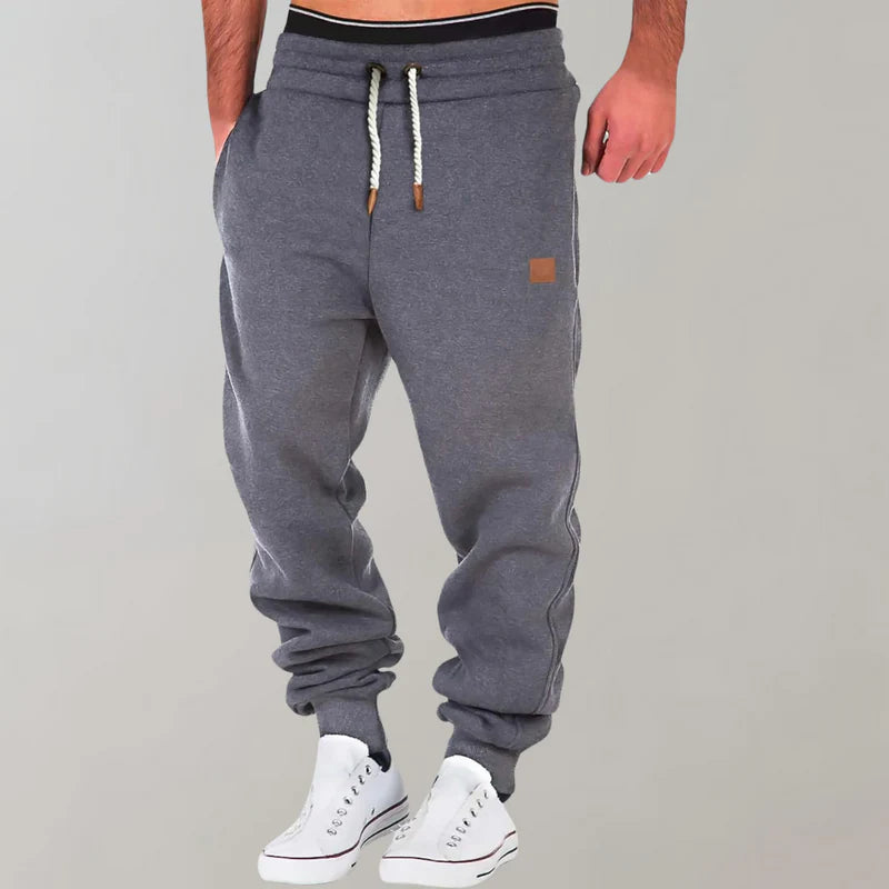 Mannen | Joggingbroek met elastische tailleband en rechte pijpen