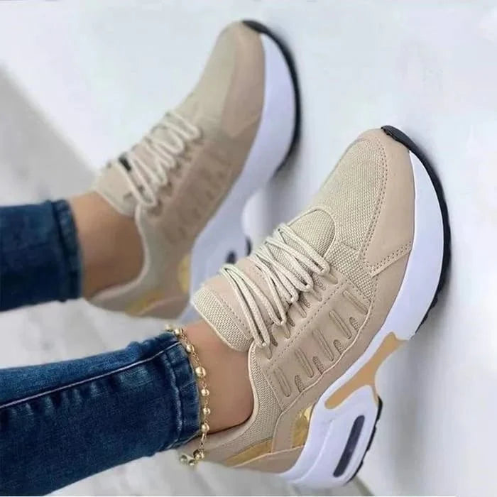 Women’s Layered Mesh Platform Sneakers