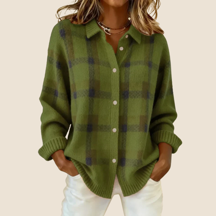 Retro Check Women's Sweater