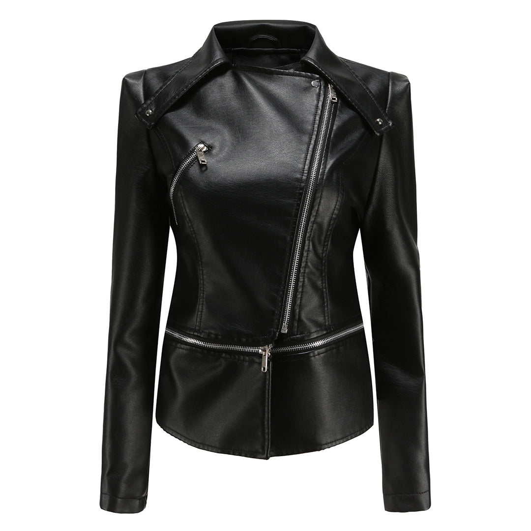 Women’s Slim-Fit Leather Jacket