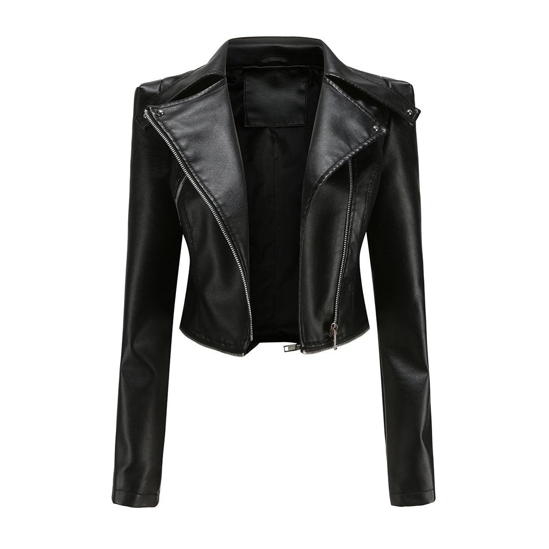 Women’s Slim-Fit Leather Jacket