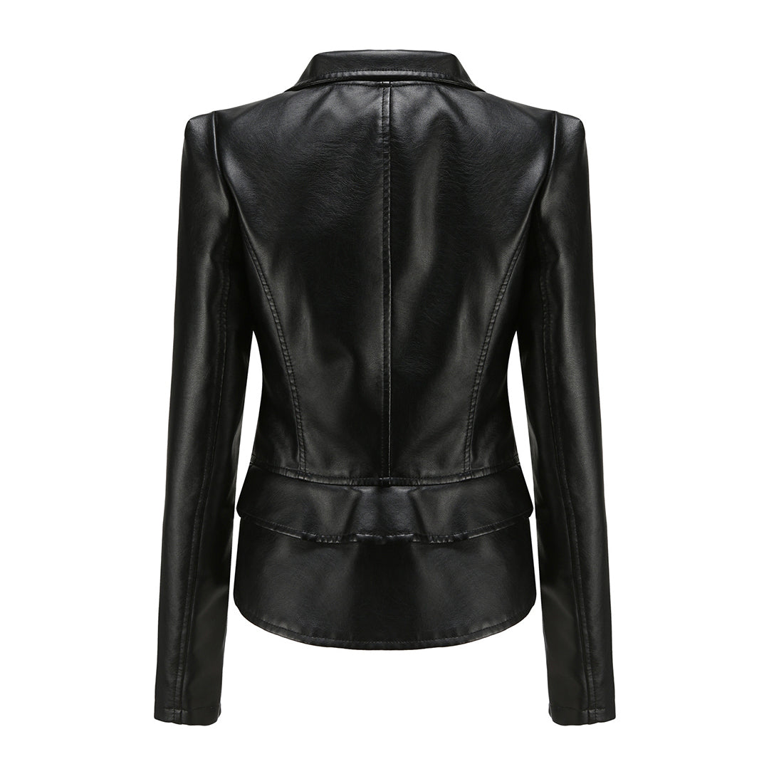 Women’s Slim-Fit Leather Jacket