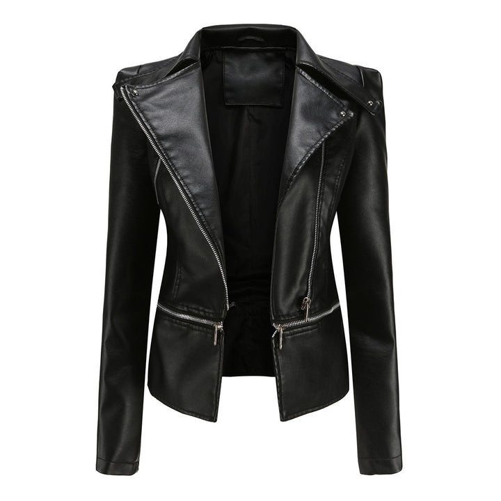 Women’s Slim-Fit Leather Jacket