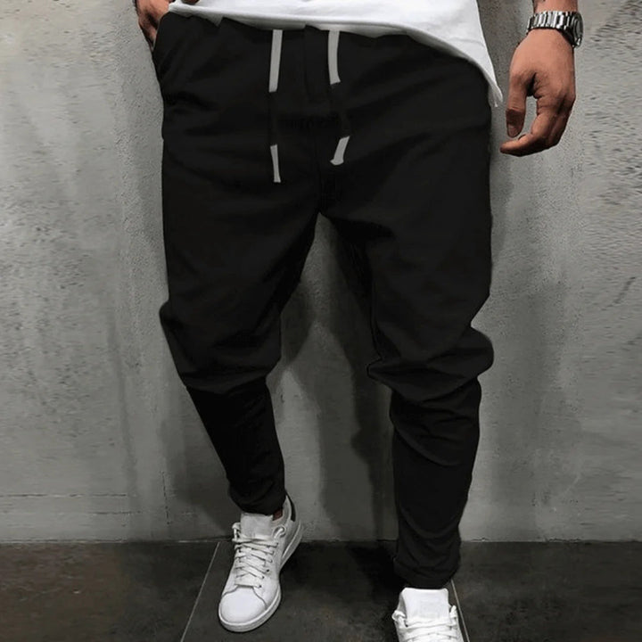 Men’s Jogger-Style Pants with Dropped Crotch