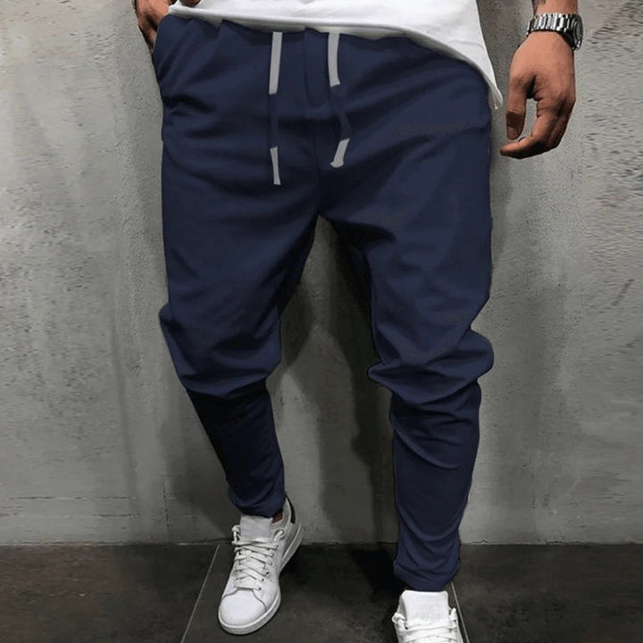 Men’s Jogger-Style Pants with Dropped Crotch