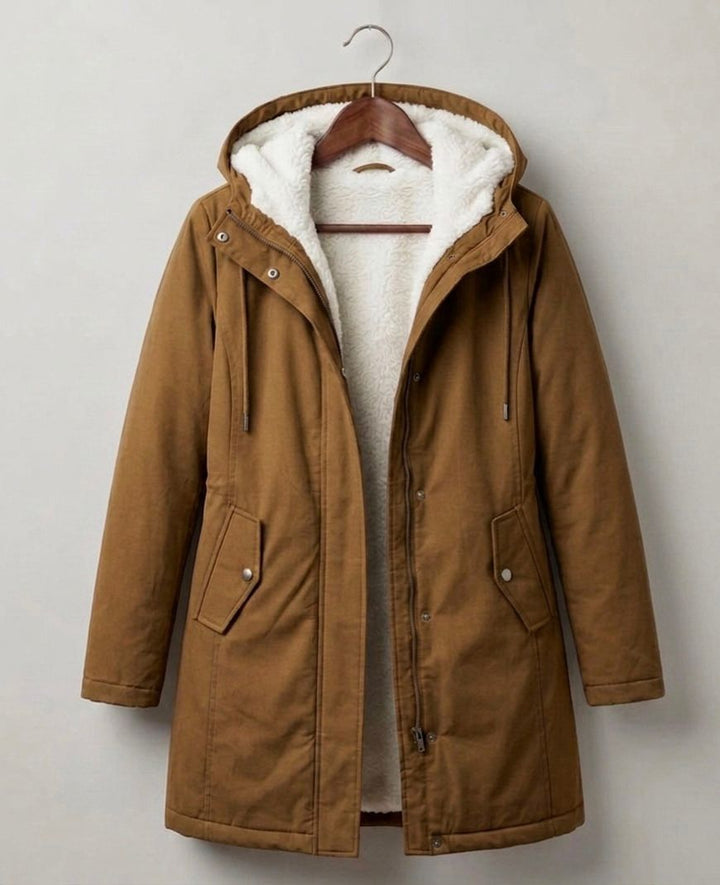Waterproof Fleece-Lined Women's Long Parka