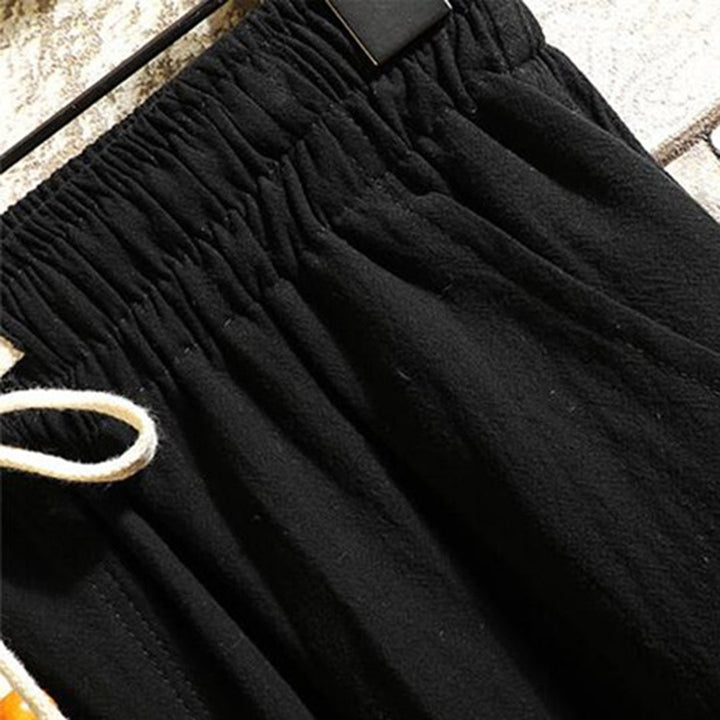 Men’s Mandarin Collar Top and Drawstring Pants Set