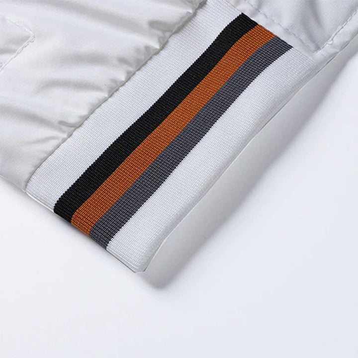 Men’s Striped Trim Bomber Jacket