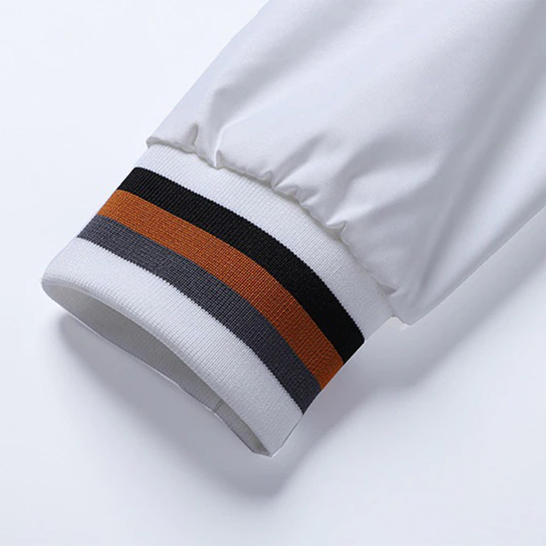 Men’s Striped Trim Bomber Jacket