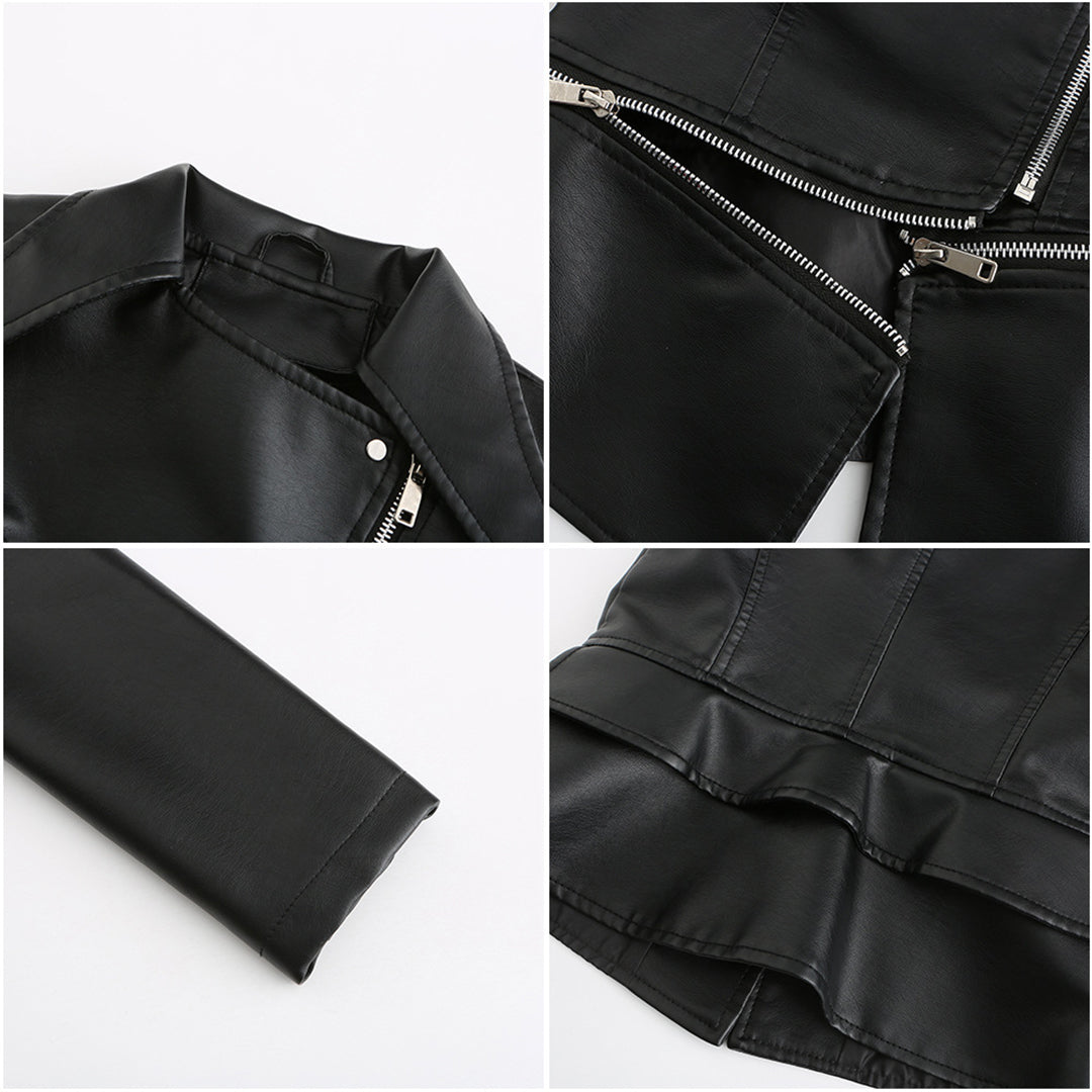 Women’s Slim-Fit Leather Jacket