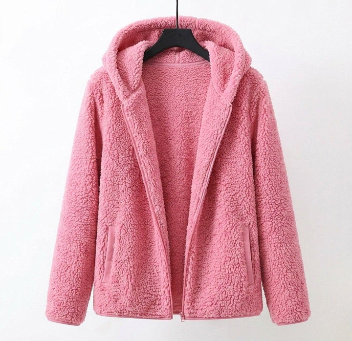 Cozy Hooded Women's Sherpa Coat