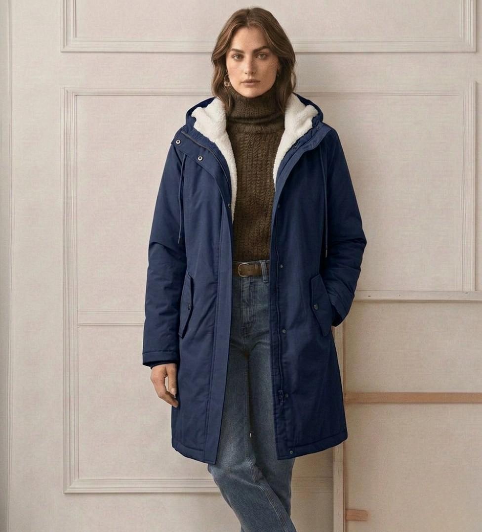 Waterproof Fleece-Lined Women's Long Parka