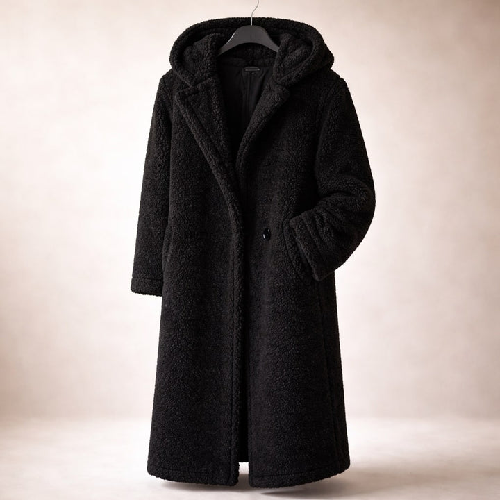 Elegant Warm Women's Hooded Long Coat