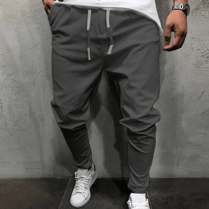 Men’s Jogger-Style Pants with Dropped Crotch