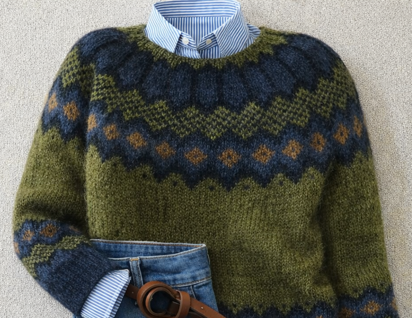 Cozy Nordic-Knit Women's Jumper