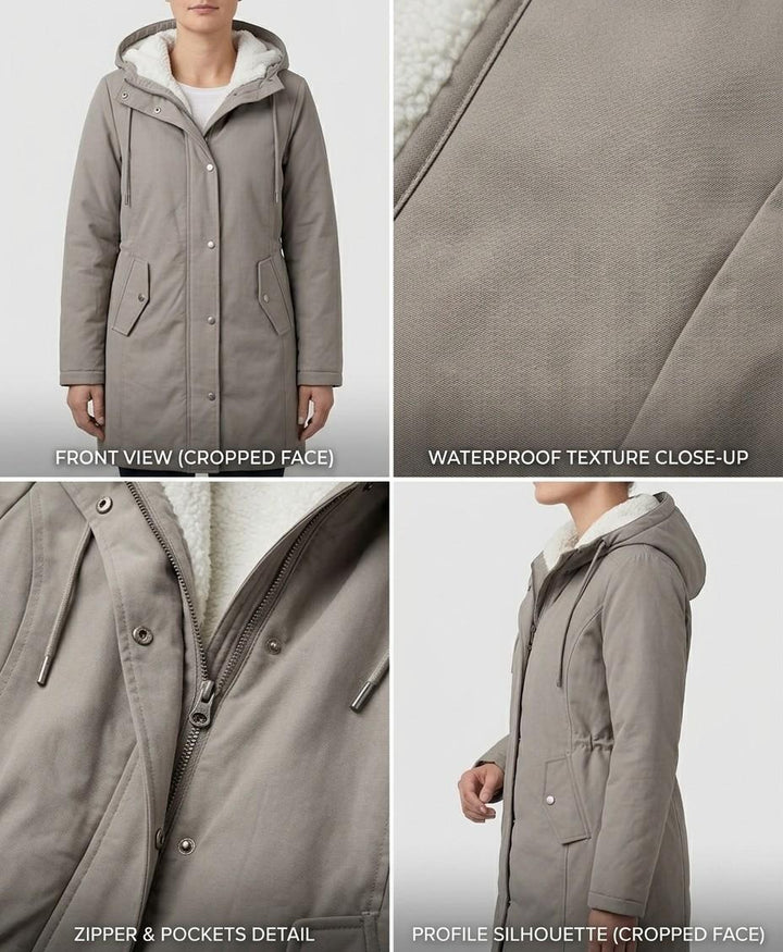 Waterproof Fleece-Lined Women's Long Parka