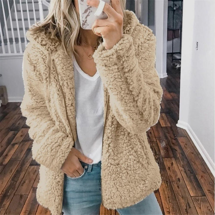 Cozy Hooded Women's Sherpa Coat