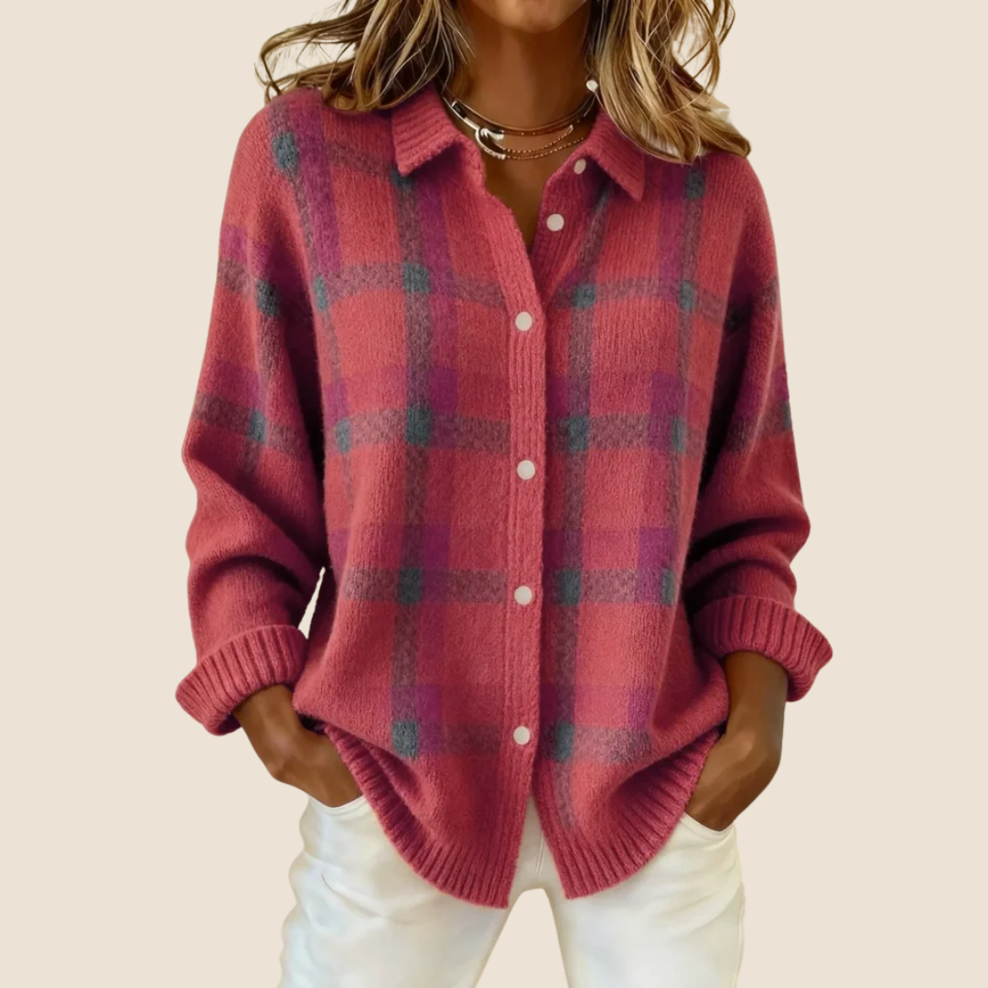 Retro Check Women's Sweater