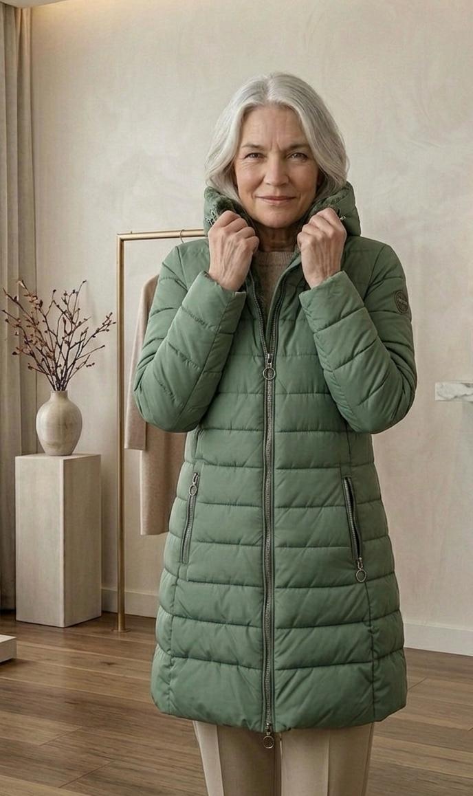 Warm Quilted A-Line Women's Winter Coat