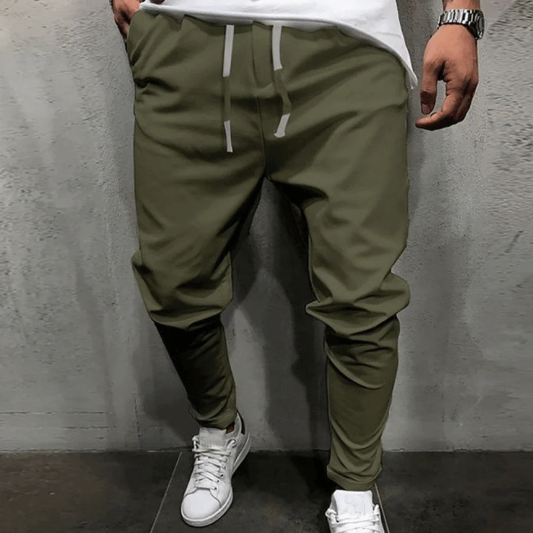 Men’s Jogger-Style Pants with Dropped Crotch