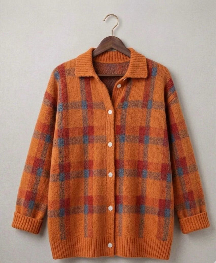 Retro Check Women's Sweater