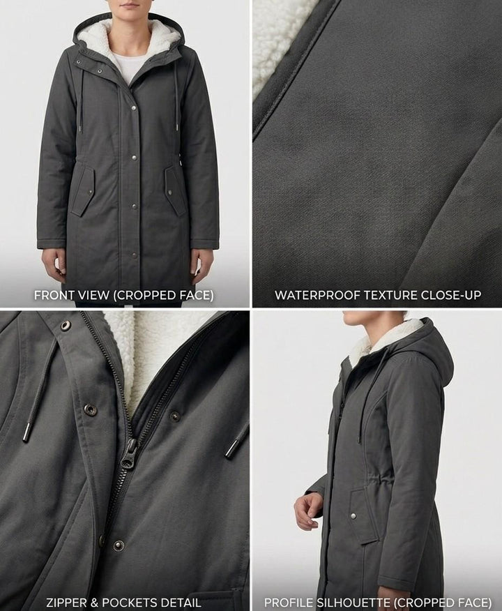 Waterproof Fleece-Lined Women's Long Parka