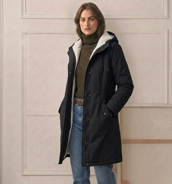 Waterproof Fleece-Lined Women's Long Parka
