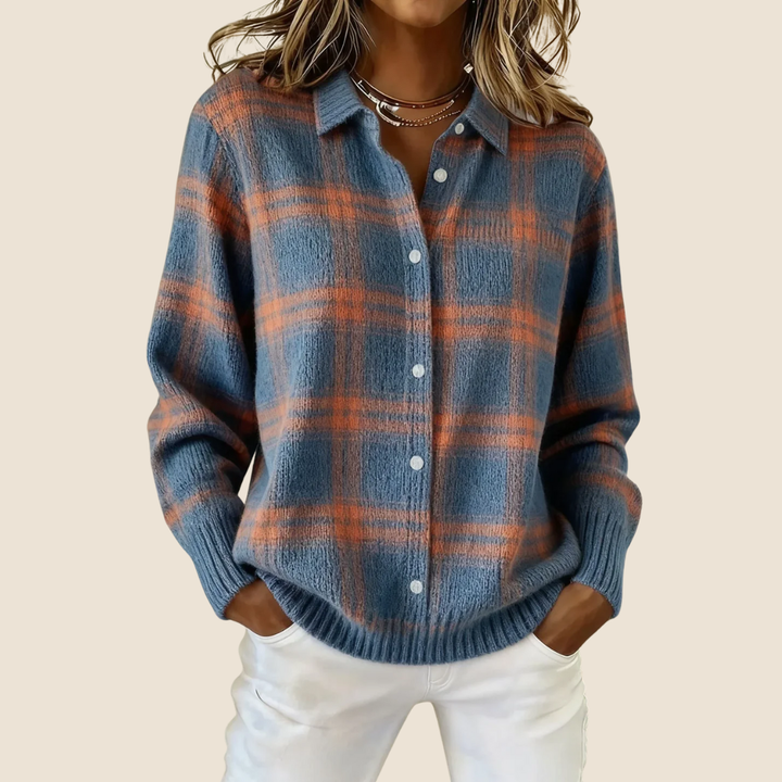 Retro Check Women's Sweater