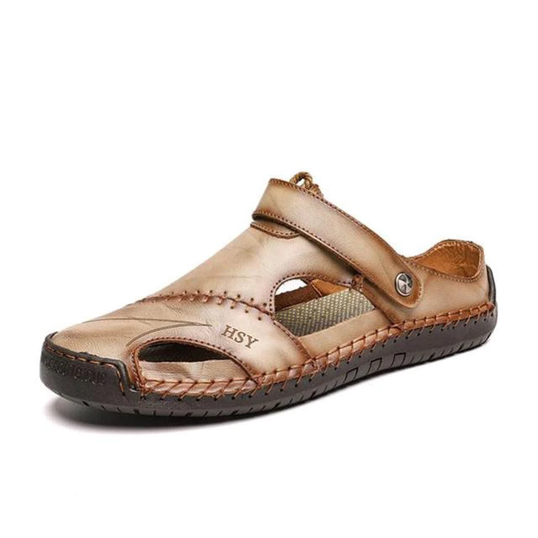 Men’s Closed-Toe Leather Sandals