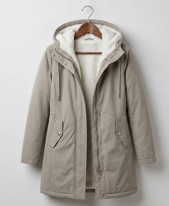 Waterproof Fleece-Lined Women's Long Parka