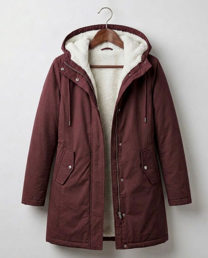 Waterproof Fleece-Lined Women's Long Parka