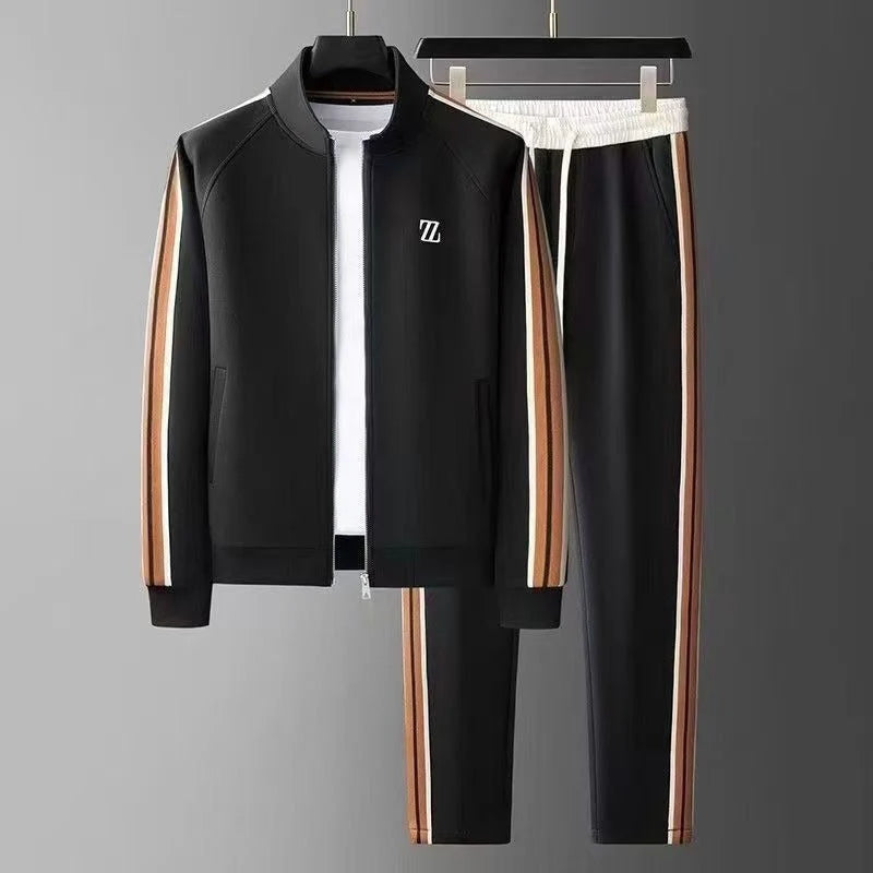 Men | Two-piece tracksuit with stripes and front zip