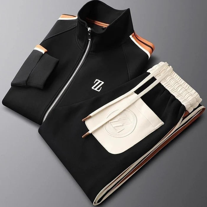 Men | Two-piece tracksuit with stripes and front zip