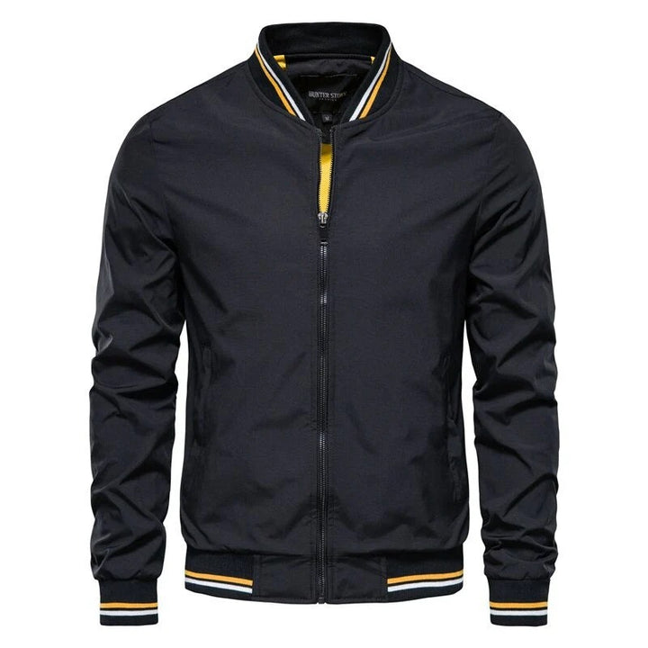 Men's Bomber Jacket with Stripes