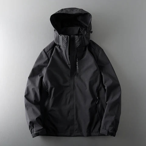 Men's Hooded Jacket with Zip Pockets