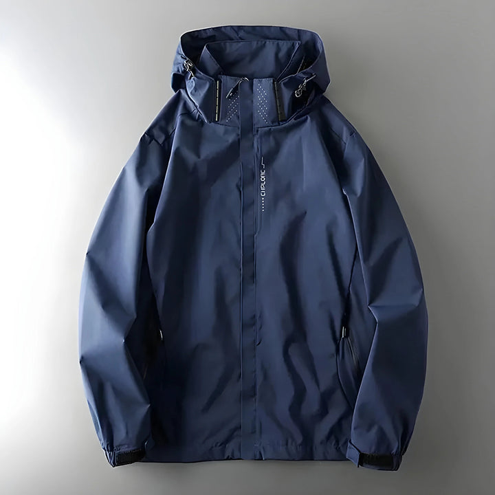 Men's Hooded Jacket with Zip Pockets