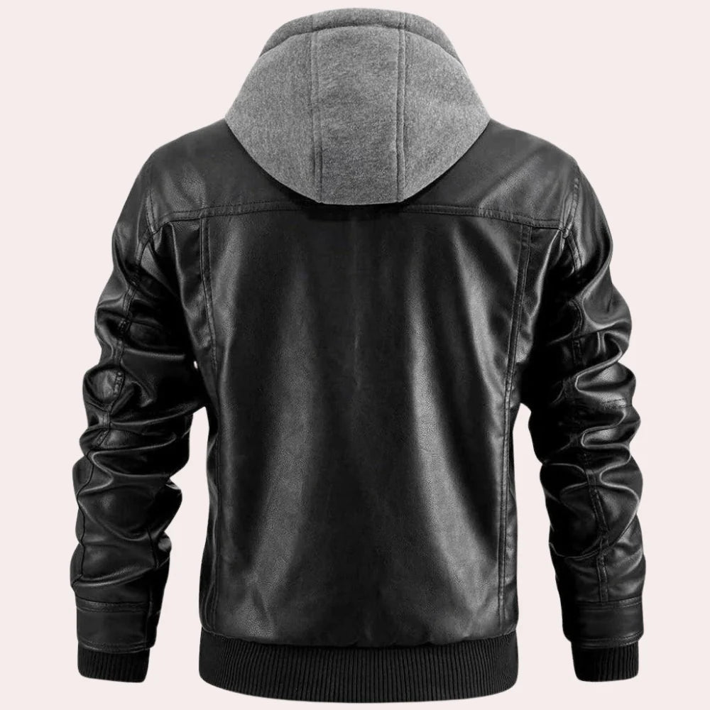 Men's Jacket with Hood and Pockets
