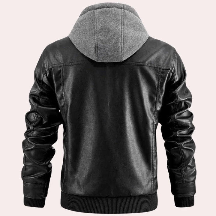 Men's Jacket with Hood and Pockets