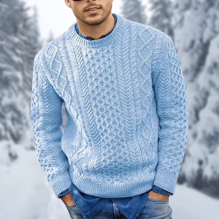 Men's Knitted Pattern Sweater