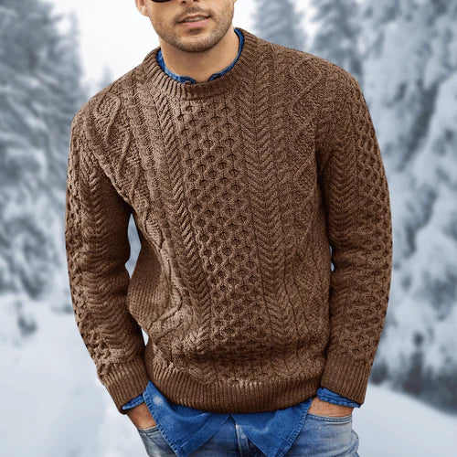 Men's Knitted Pattern Sweater