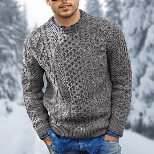 Men's Knitted Pattern Sweater