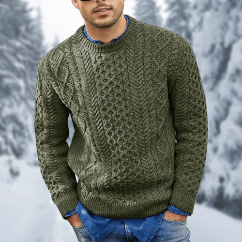 Men's Knitted Pattern Sweater