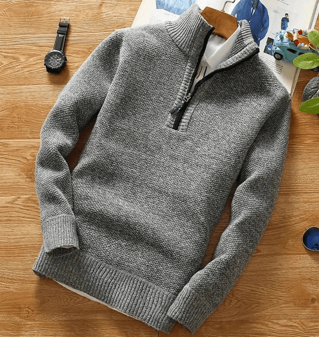 Men's Quarter-Zip Sweater