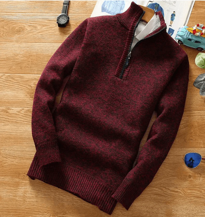 Men's Quarter-Zip Sweater