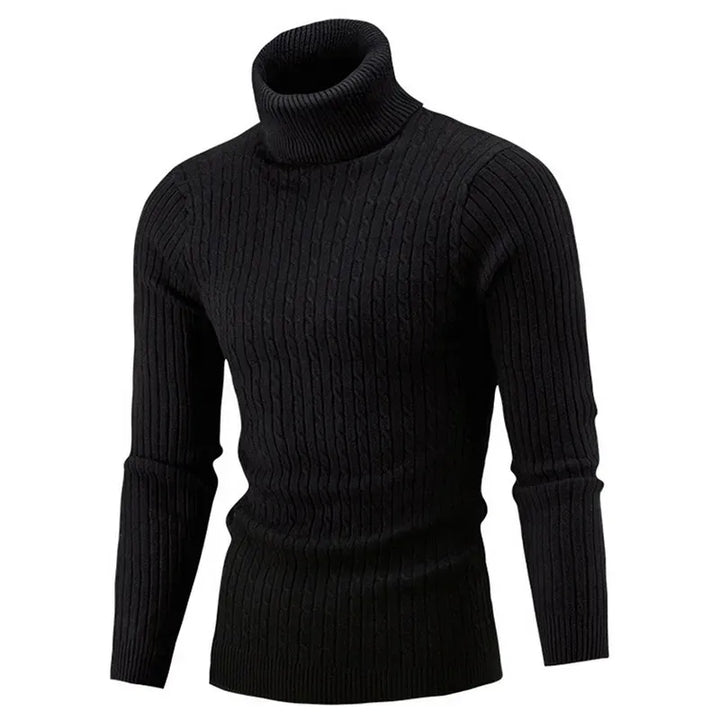 Men's Ribbed Turtleneck Sweater
