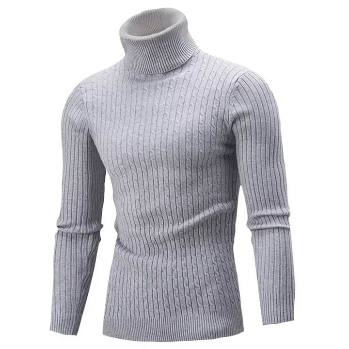 Men's Ribbed Turtleneck Sweater
