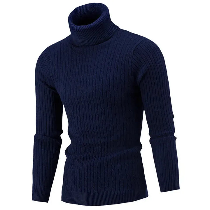 Men's Ribbed Turtleneck Sweater